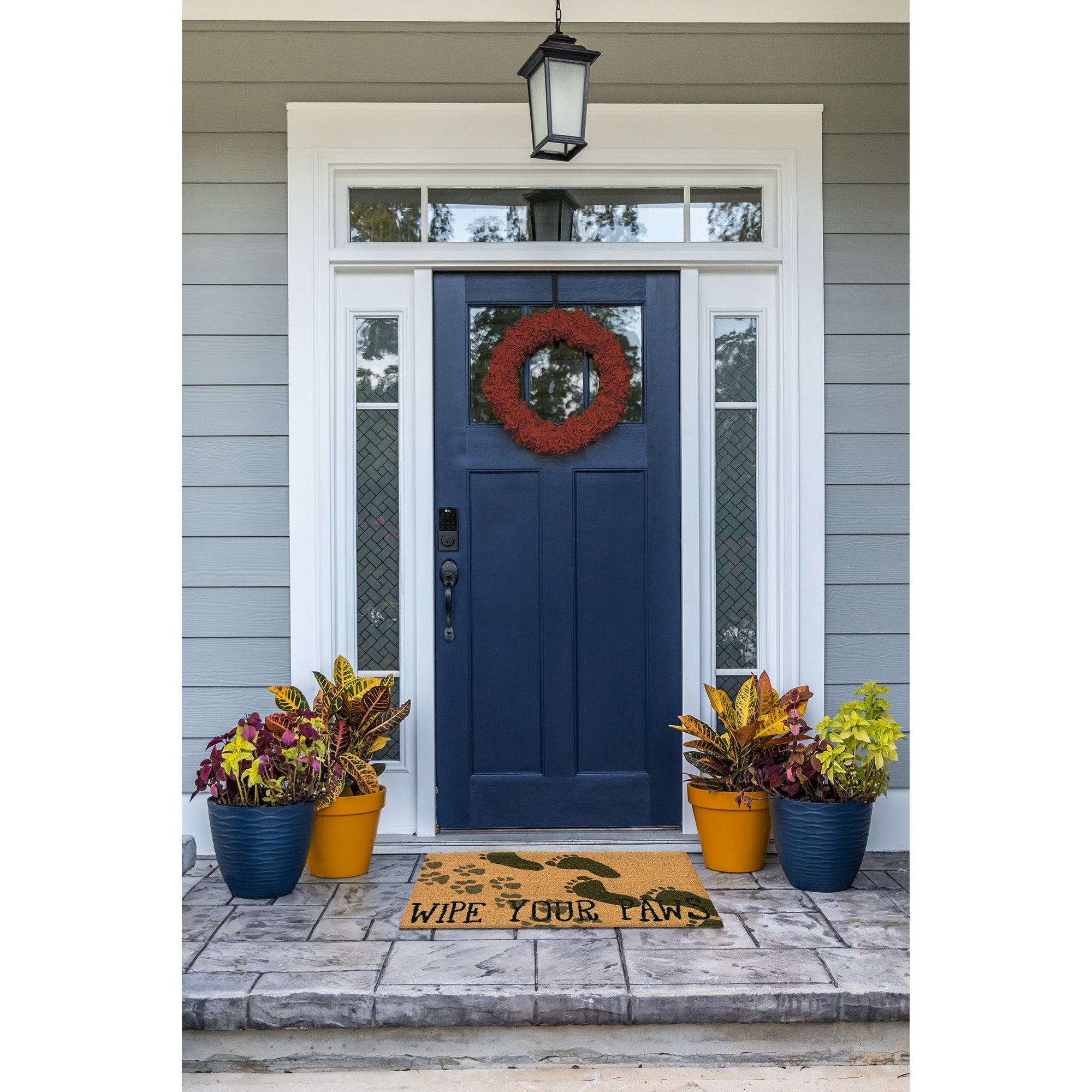 Natura Wipe Your Paws Coir Doormat with Non-Skid Backing