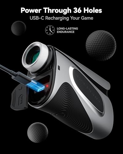 1200 Yards Laser Rangefinder Golf with Slope, 7X Magnification, Magnetic J7727
