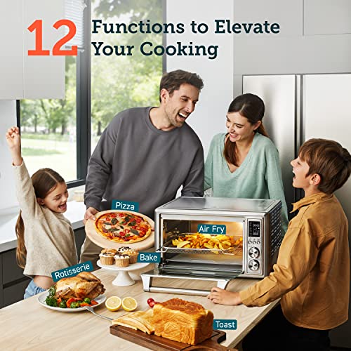 11-in-1 Air Fryer Oven, 13Qt with Rotisserie, 6 Accessories N4205