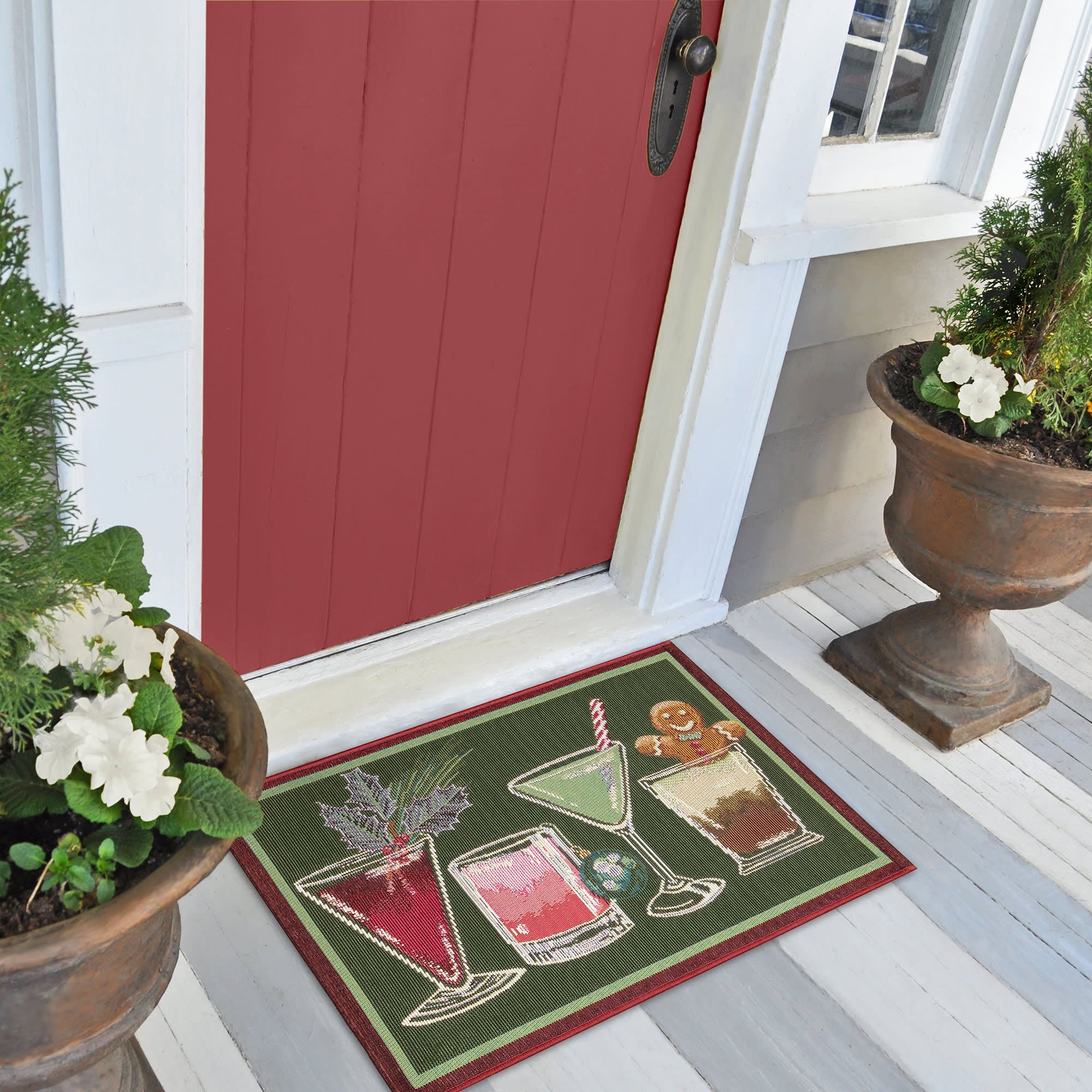 Esencia Let's Get Jolly Indoor Outdoor Mat