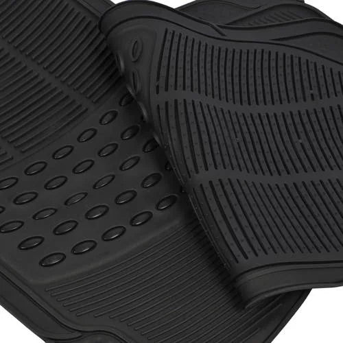 Black Heavy Duty Rubber Floor Mats 2-Piece K5287