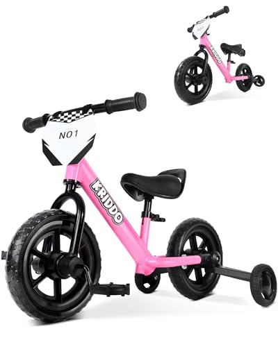 2-in-1 Kids Tricycle and Toddler Balance Bike Black C1652