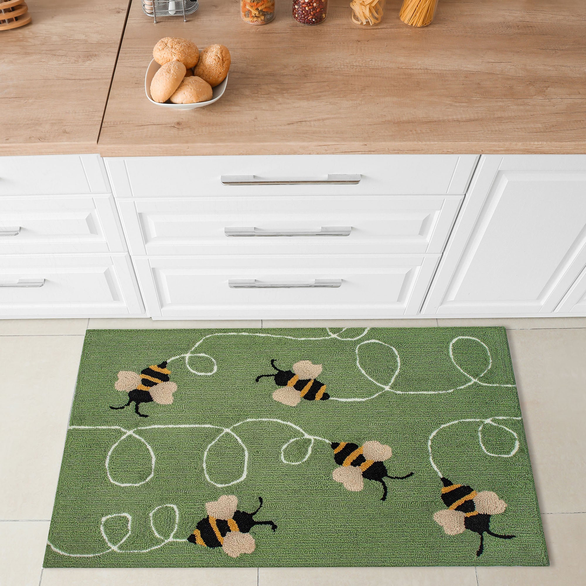 Frontporch Buzzy Bees Indoor Outdoor Mat