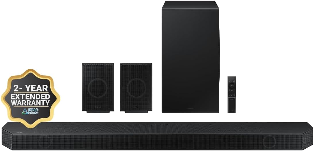 11.1.4ch Soundbar with Wireless Dolby Atmos Audio, Rear Speaker Included O22173