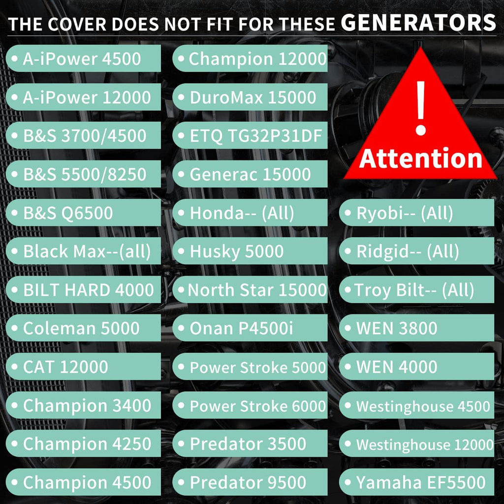 Gray Ultra Heavy Duty Tarpaulin Generator Tent Cover E834532