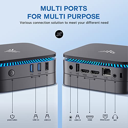 Mini PC, Intel N95 8GB RAM 256GB SSD, 4K HDMI D42891