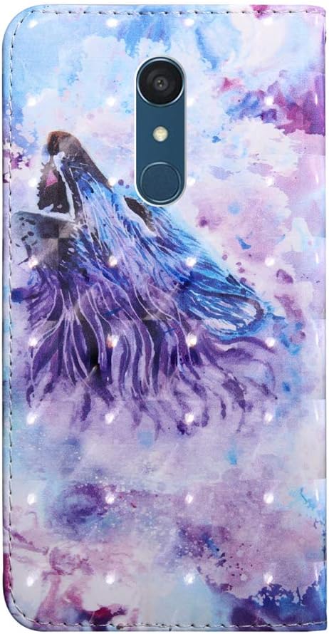 Purple Wolf PU Leather Wallet Case for LG Stylo 5 J364597