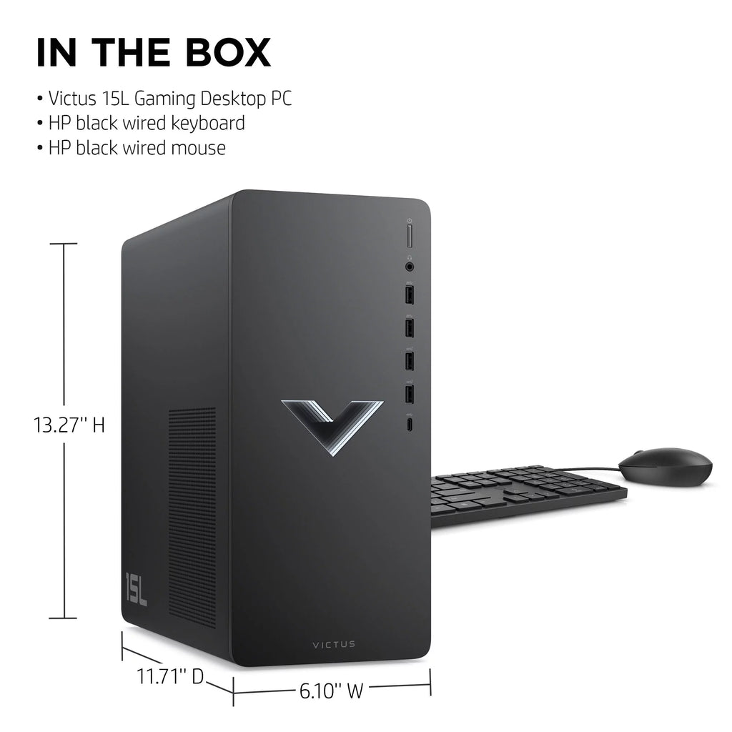 Mica Silver Gaming Desktop PC, AMD Ryzen 5 5600G, AMD RX6400, 8GB RAM, 512GB SSD W749729