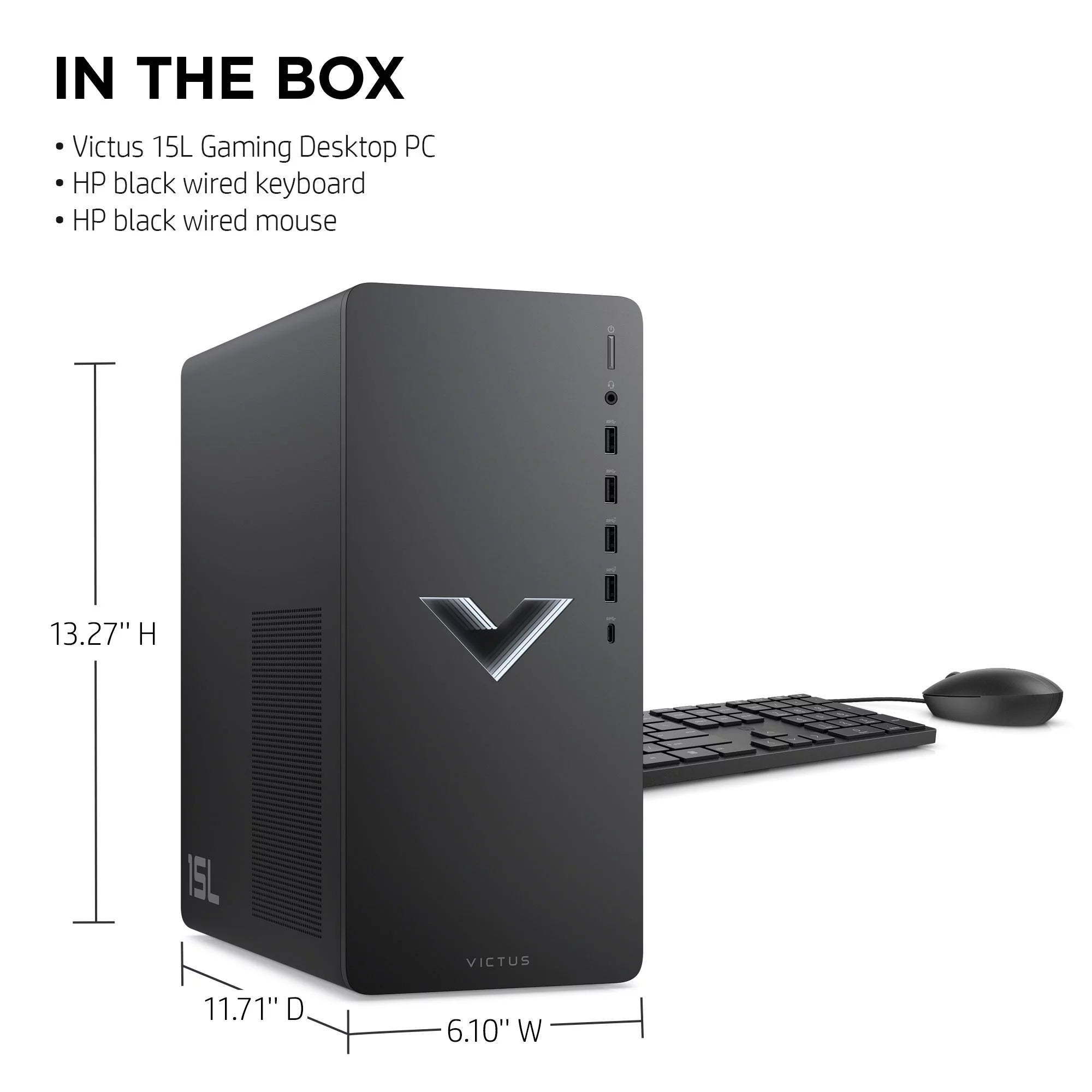 Mica Silver Gaming Desktop PC, AMD Ryzen 5 5600G, AMD RX6400, 8GB RAM, 512GB SSD W749729