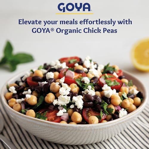Organic Chick Peas Garbanzo Beans, Low Sodium with Sea Salt, 15.5 Ounce (Pack of 8) O6722