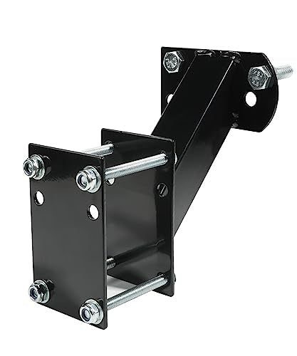 Black Side Mount Spare Tire Carrier for Trailer Tongue F59023
