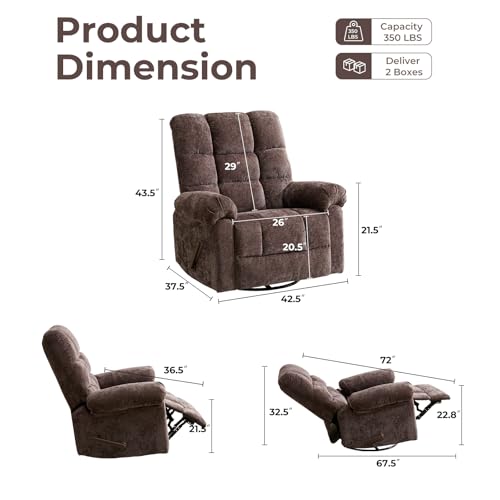 Beige Oversized Power Lift Recliner Chair with Massage and Heat Y903045