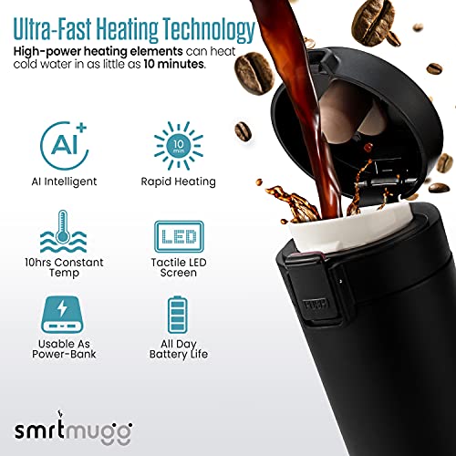 Black 10 oz. Heated Travel Mug S865543