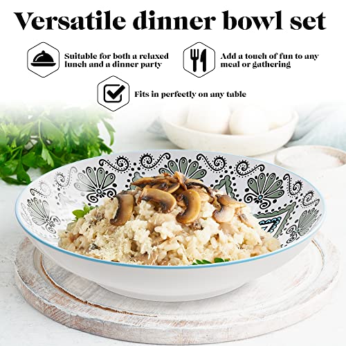 Set of 4 Large 9-inch Pasta Bowls P9920