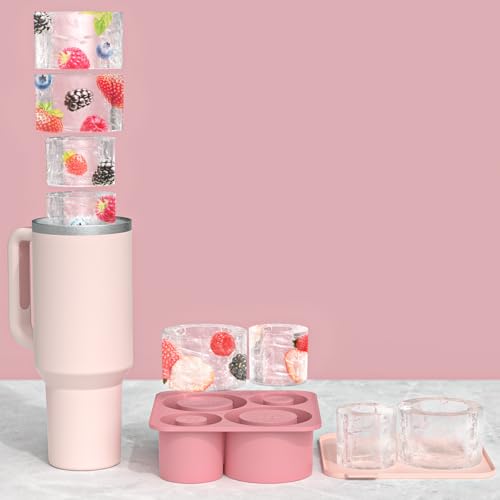 4 Pcs Silicone Hollow Cylinder Ice Mold O728