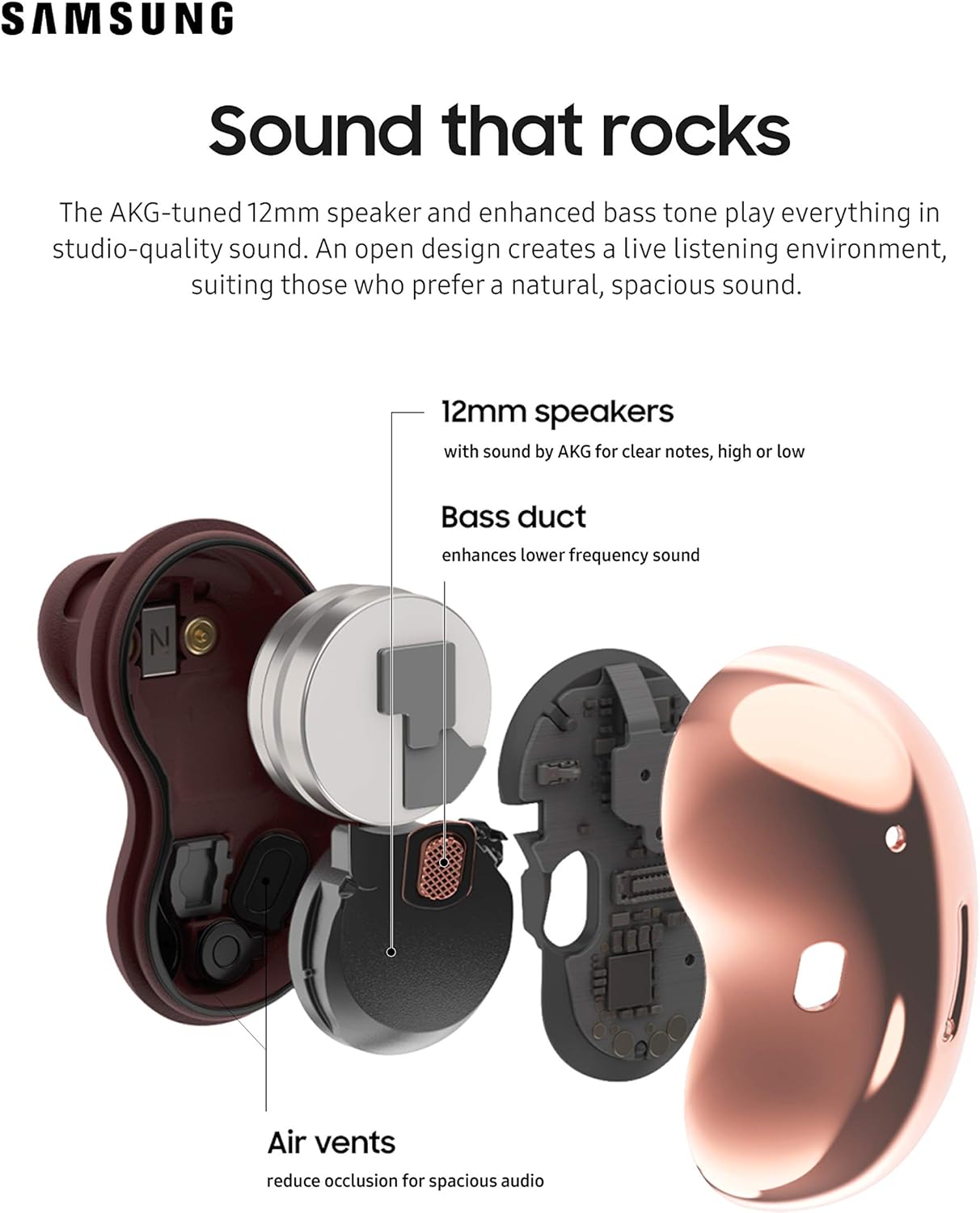 Mystic Red True Wireless Earbuds with Active Noise Cancelling and Charging Case E869