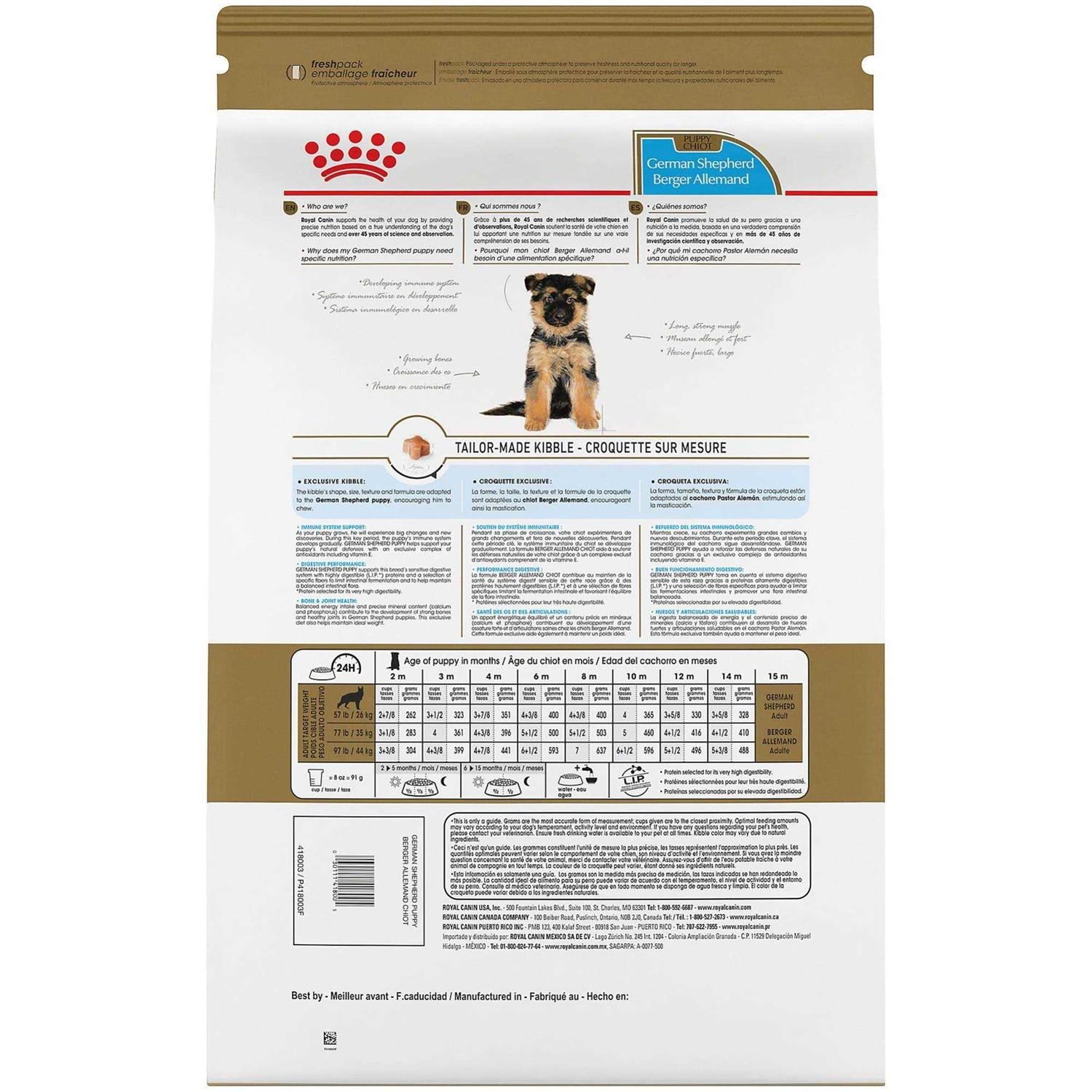 German Shepherd Puppy Dry Dog Food P44862