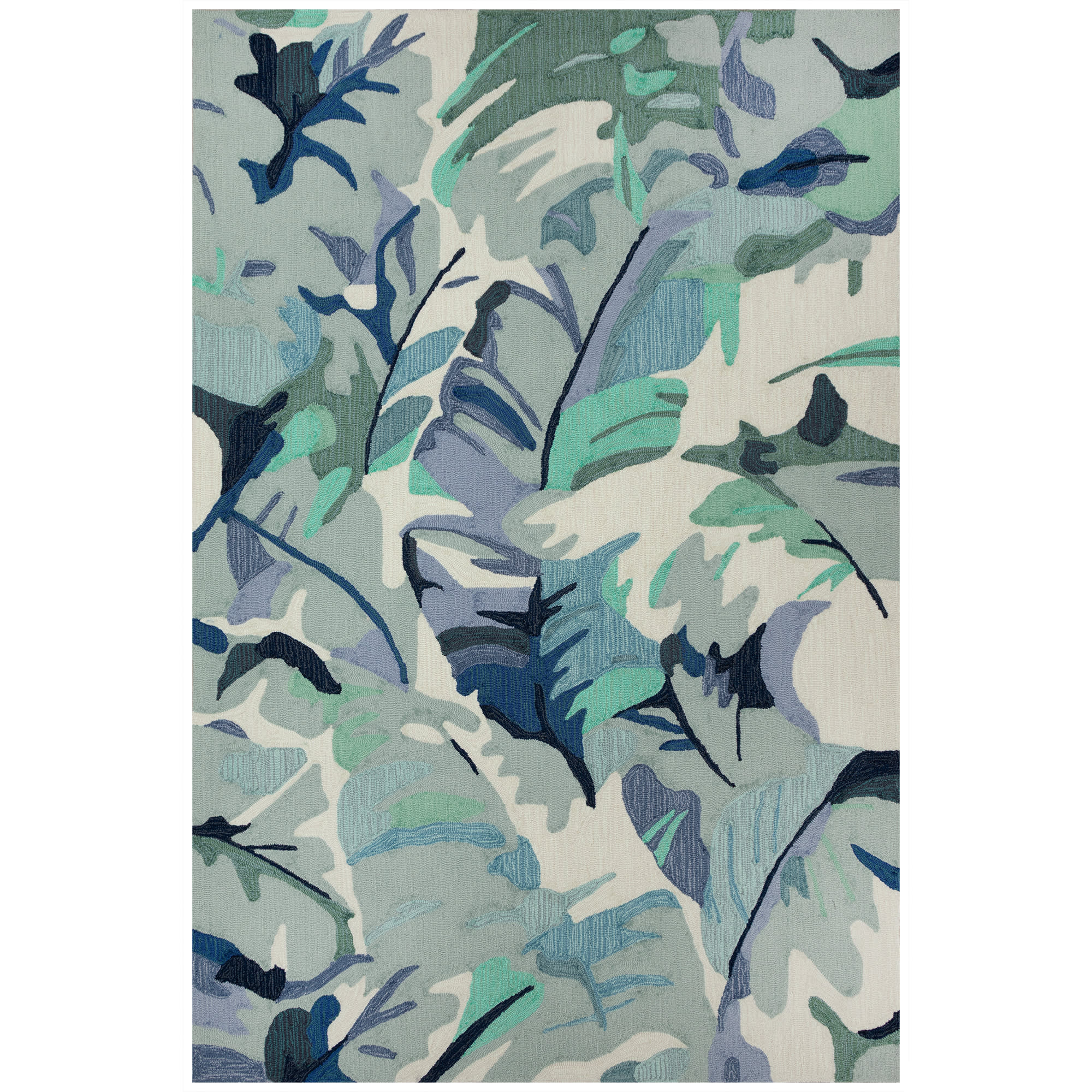 Capri Palm Leaf Indoor Outdoor Area Rug