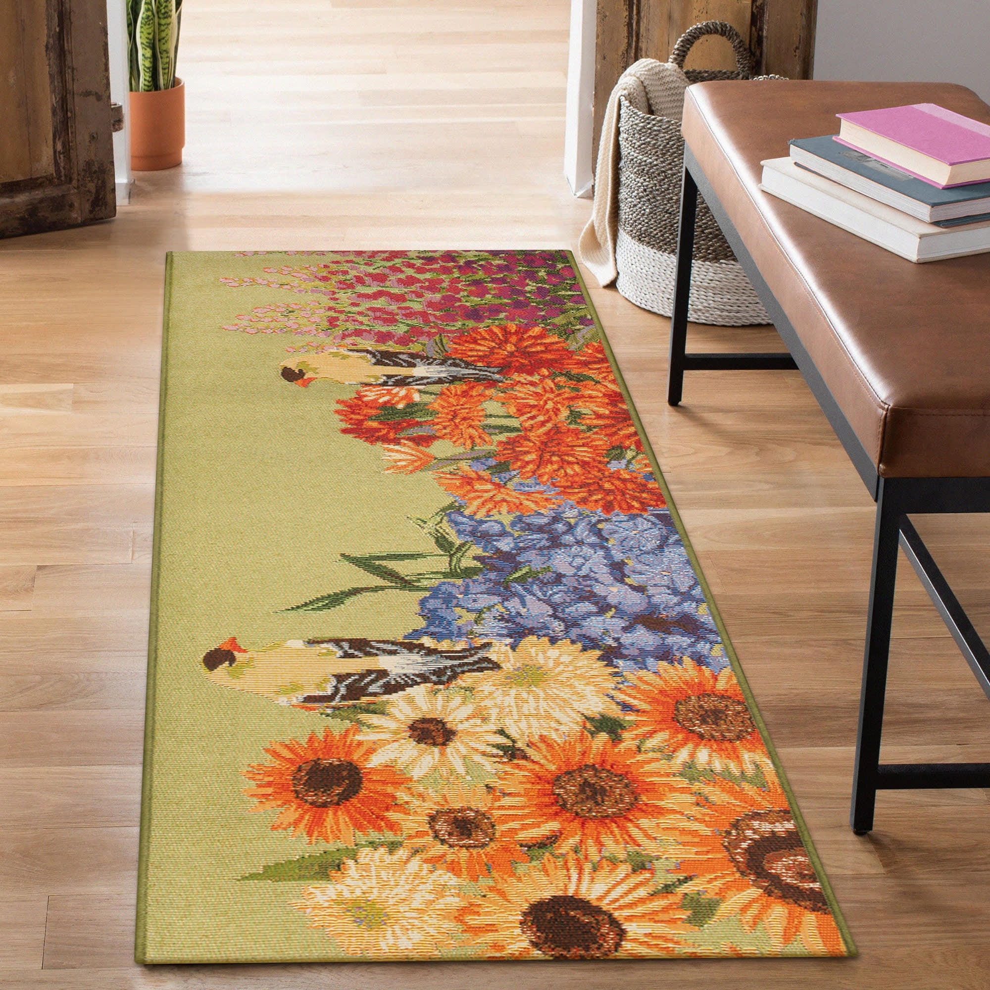 Esencia Garden Birds Indoor Outdoor Mat