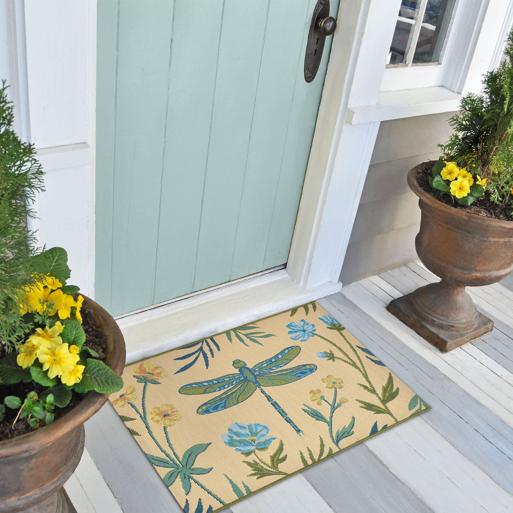 Esencia Floral Dragonfly Indoor Outdoor Mat