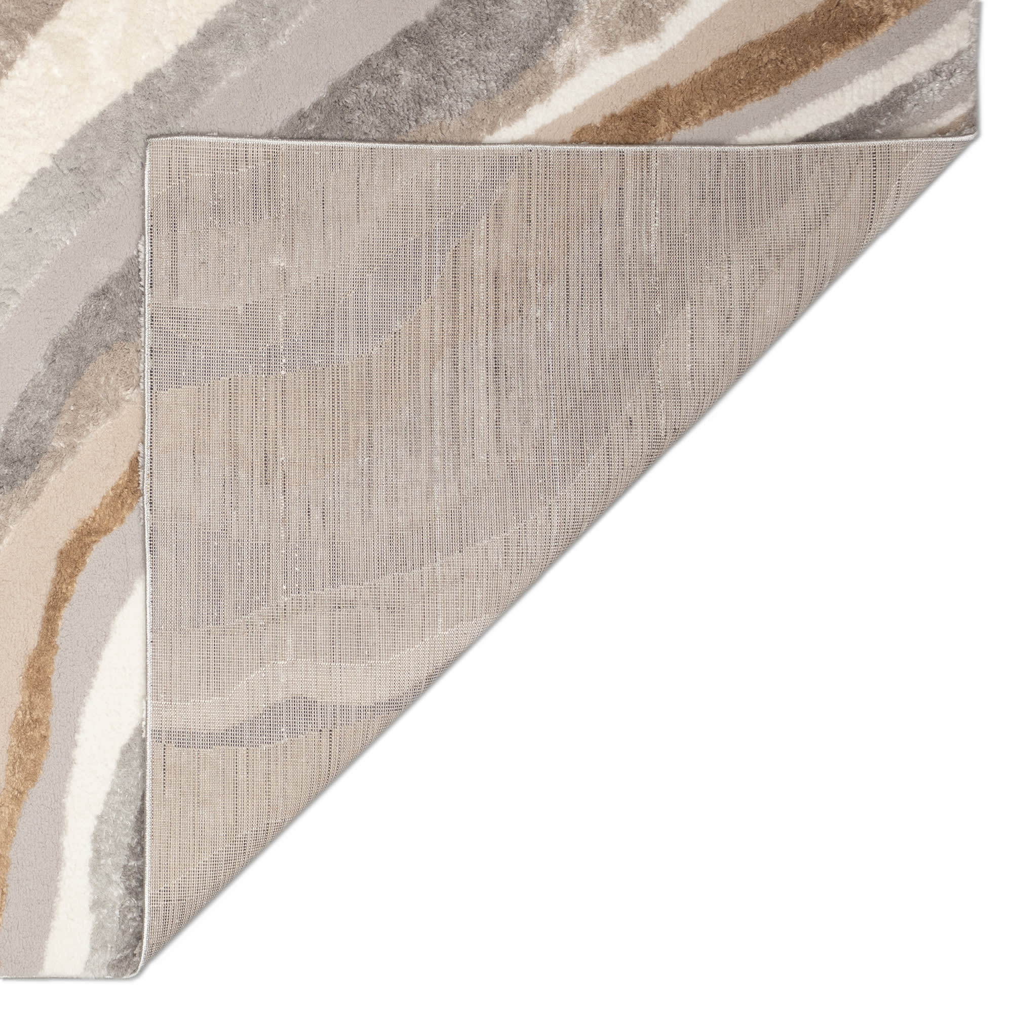 Fiord Wave Indoor Area Rug with Non-Skid Backing