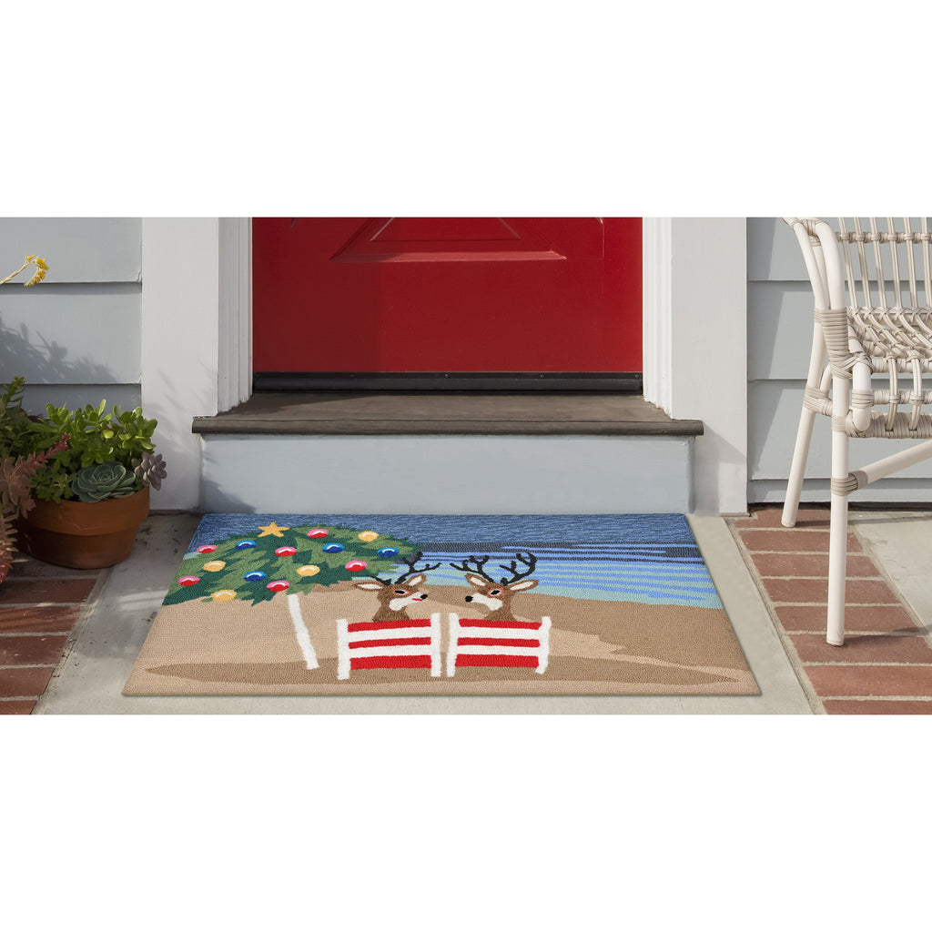 Frontporch Coastal Christmas Indoor Outdoor Mat