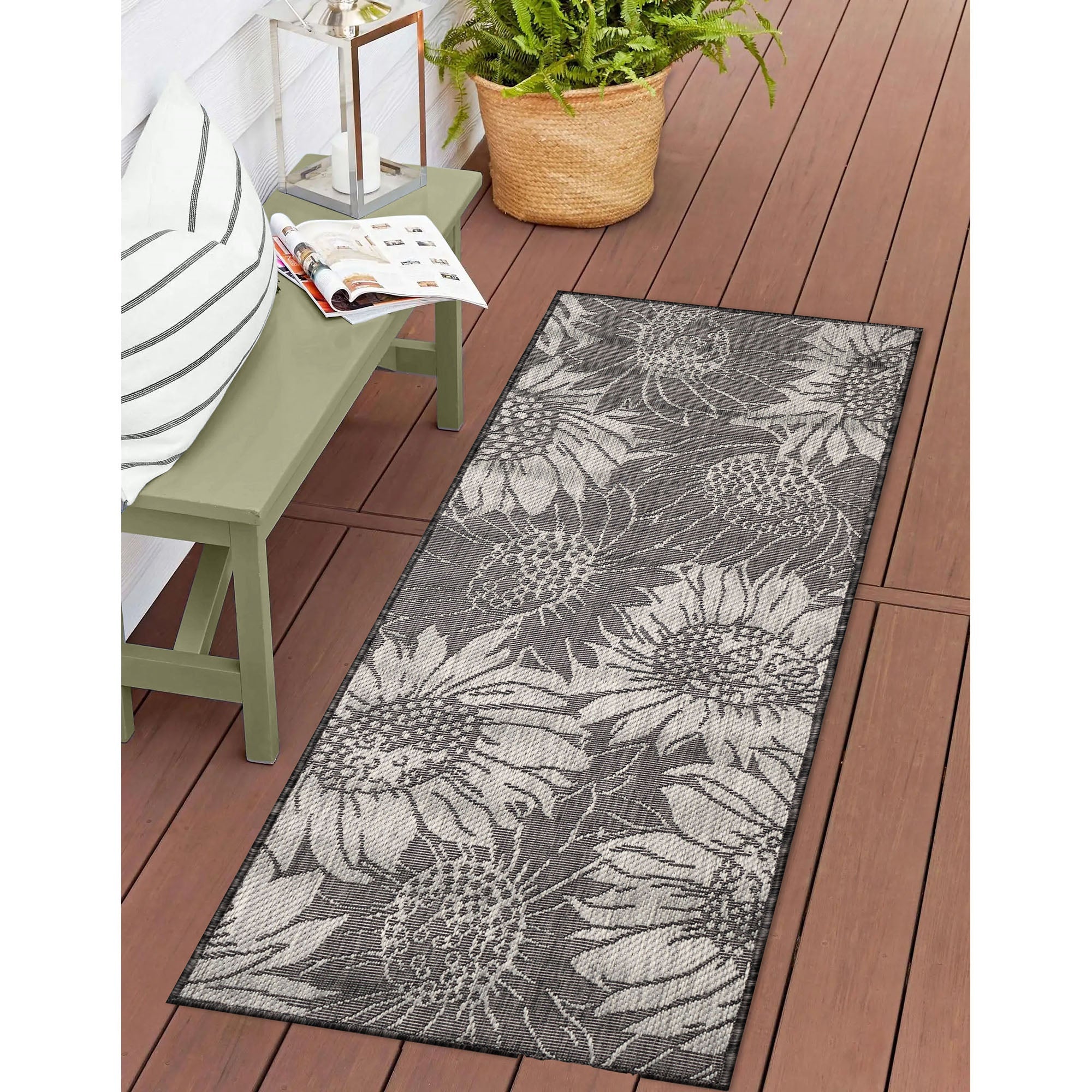 Carmel Sunflower Field Indoor Outdoor Area Rug
