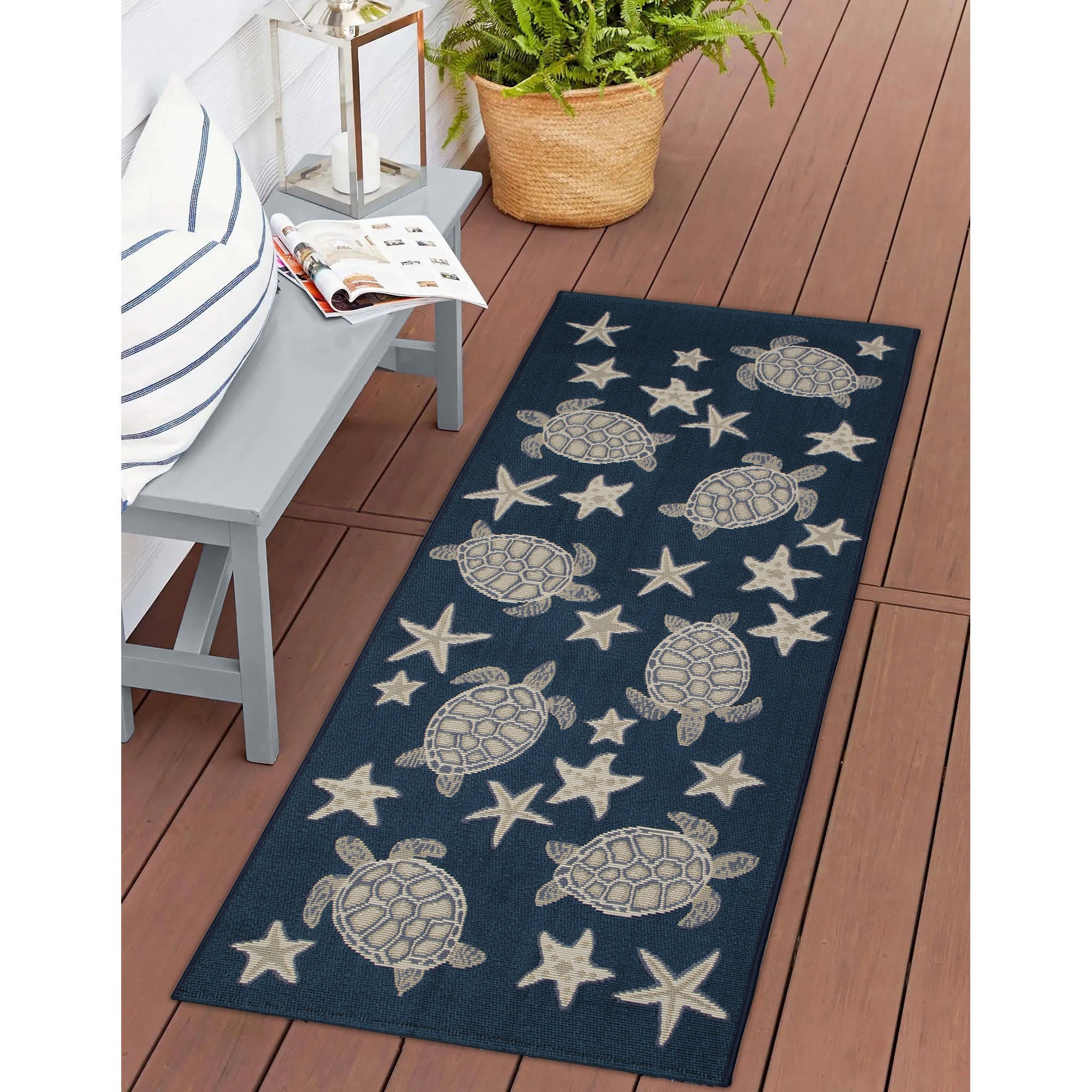 Esencia Turtle And Stars Indoor Outdoor Mat