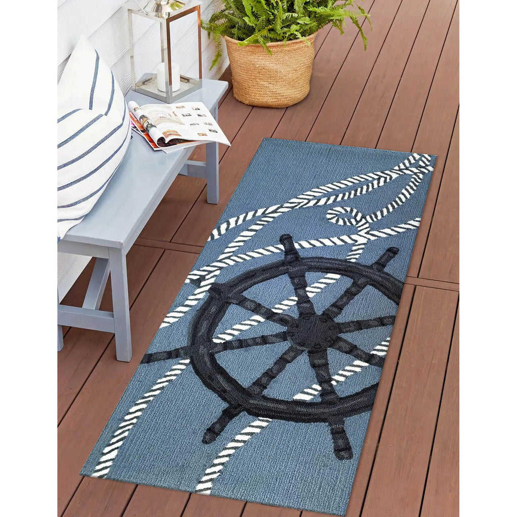 Frontporch Captain's Wheel Indoor Outdoor Mat