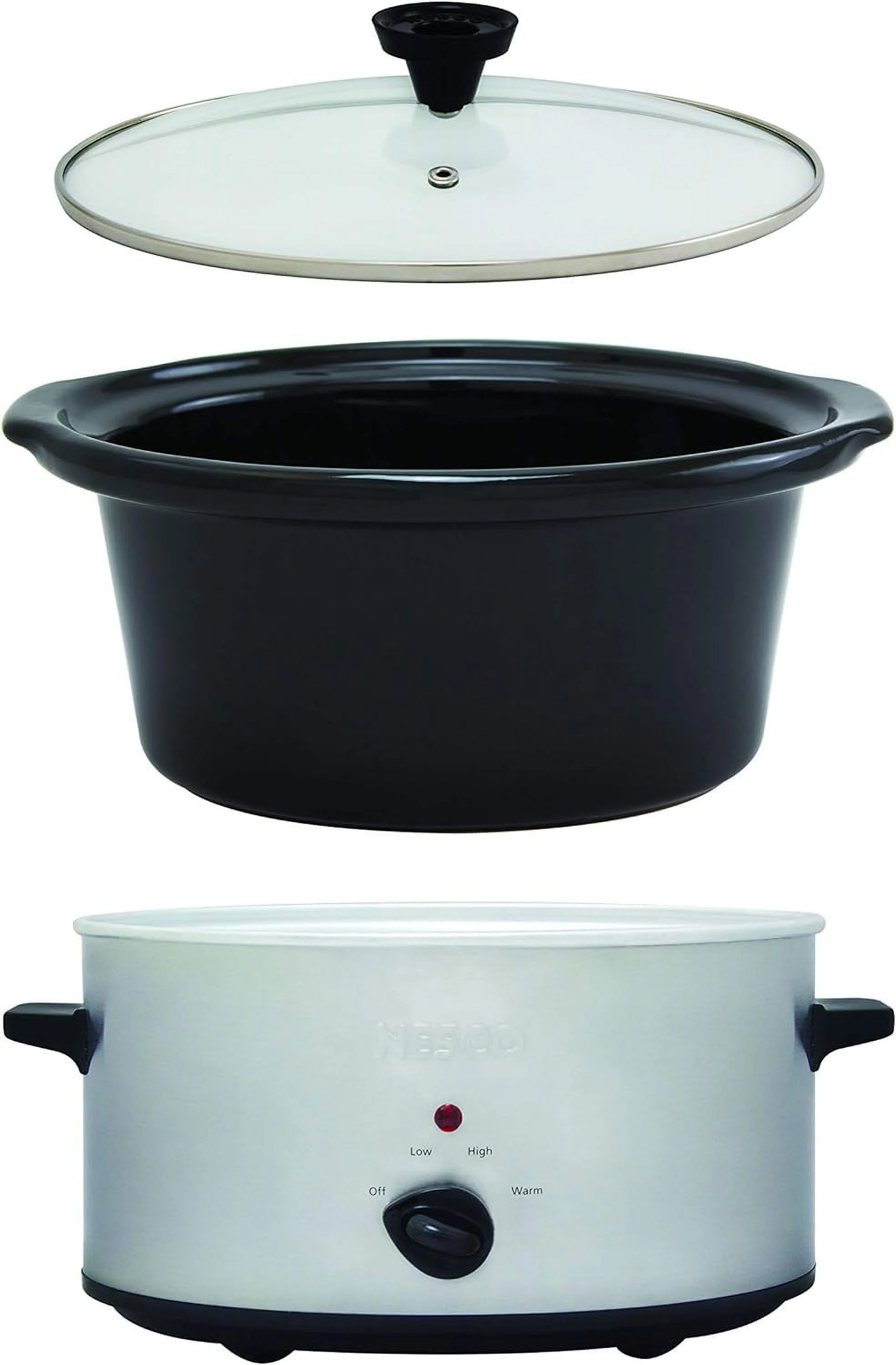 6 Quart Silver Slow Cooker Z34021