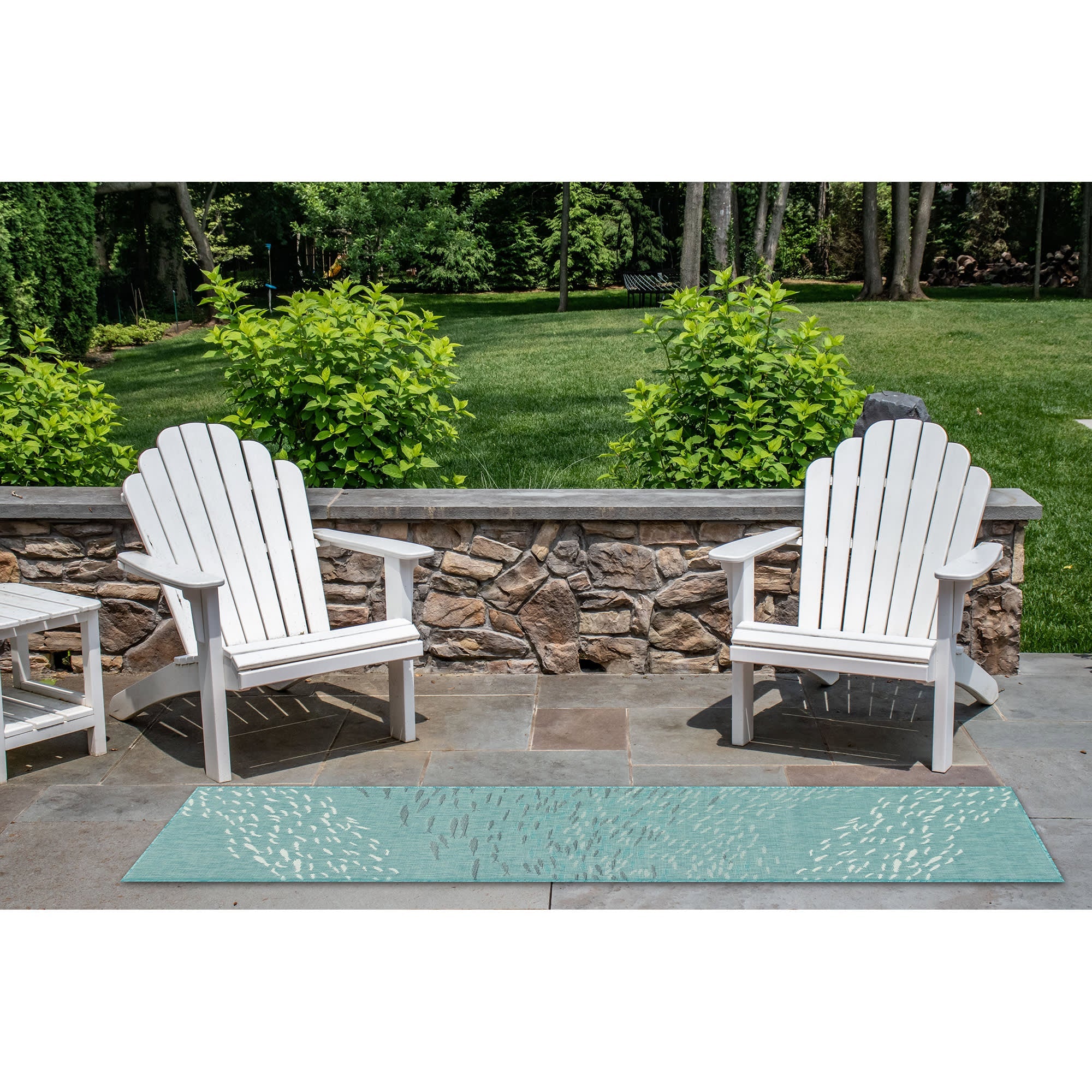 Carmel School Of Fish Indoor Outdoor Area Rug