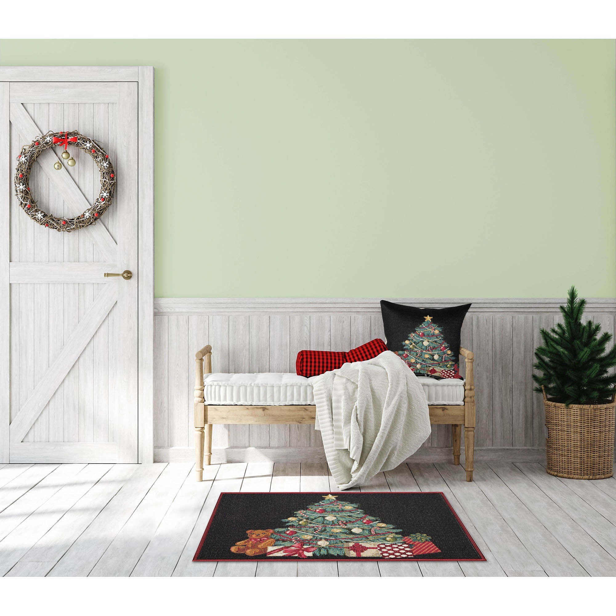 Esencia Oh Christmas Tree Indoor Outdoor Mat