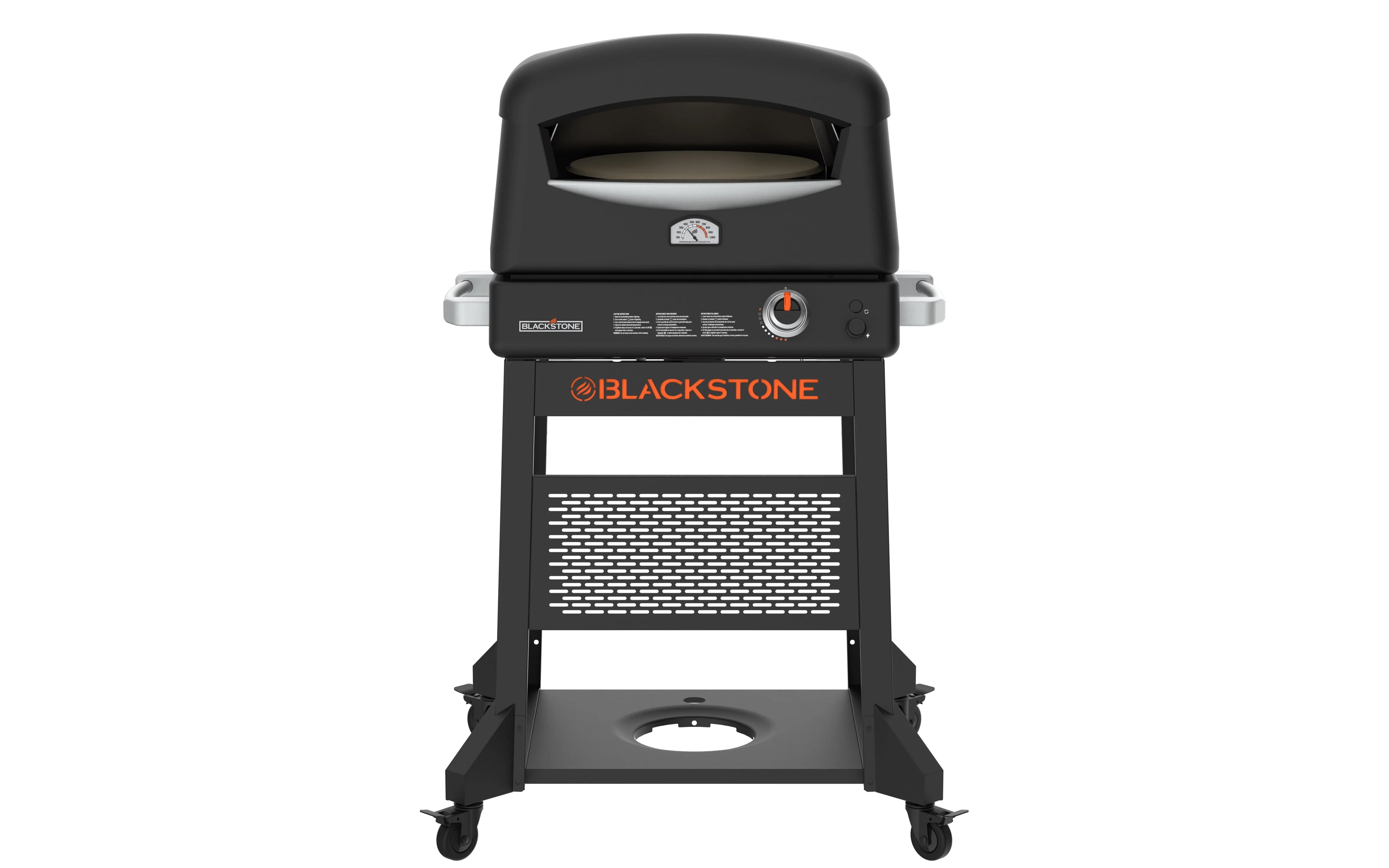 16 Rotating Cordierite Stone Propane Pizza Oven with Mobile Stand F5224