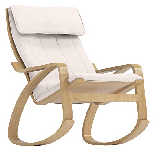 Polyester Flax Beige Poang Armchair Slipcover O8899