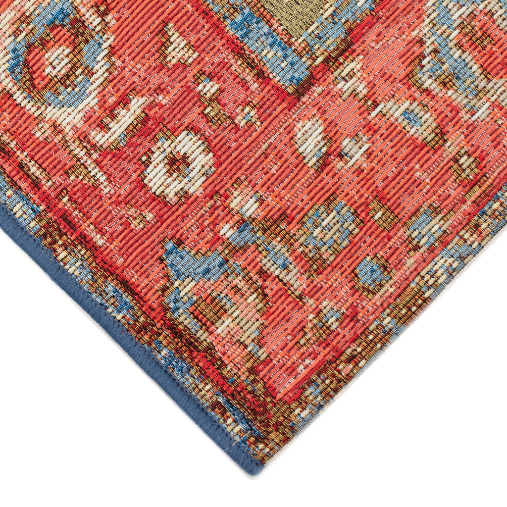 Esencia Heriz Indoor Outdoor Mat with Non-Skid Backing