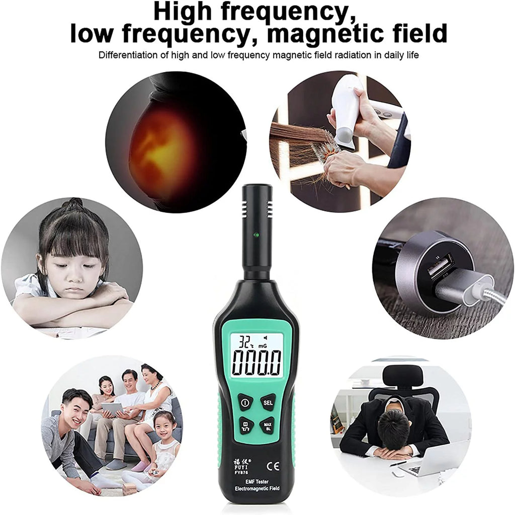 Handheld EMF Meter Digital LCD EMF Detector Z836