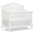 5-in-1 Convertible Crib in Frost, Greenguard Gold Certified, Wooden Baby Crib X39297