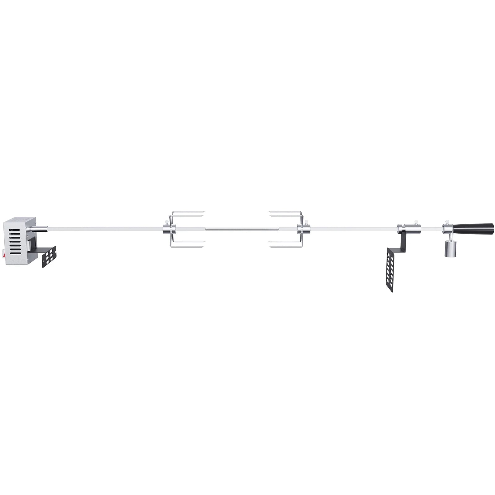 Universal Grill Rotisserie Kit BBQ Roaster 32"/39" Spit Rod Electric Motor N43507
