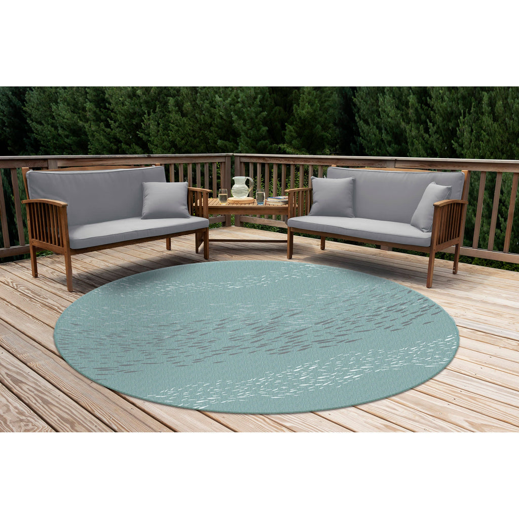 Carmel School Of Fish Indoor Outdoor Area Rug