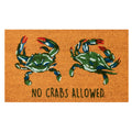 Natura No Crabs Allowed Coir Doormat with Non-Skid Backing
