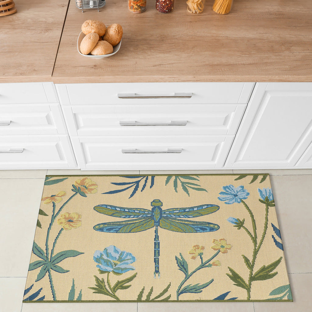 Esencia Floral Dragonfly Indoor Outdoor Mat