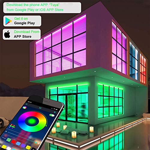 30ft WiFi RGB Dimmable Waterproof LED Strip Lights N412099