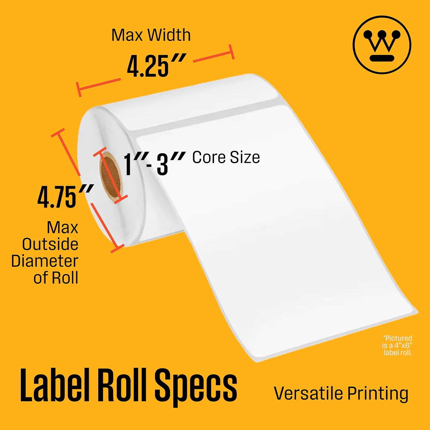 Direct Thermal Label Printer USB, Desktop Label Printer for Packages, includes Sample 4x6 Labels Q78544