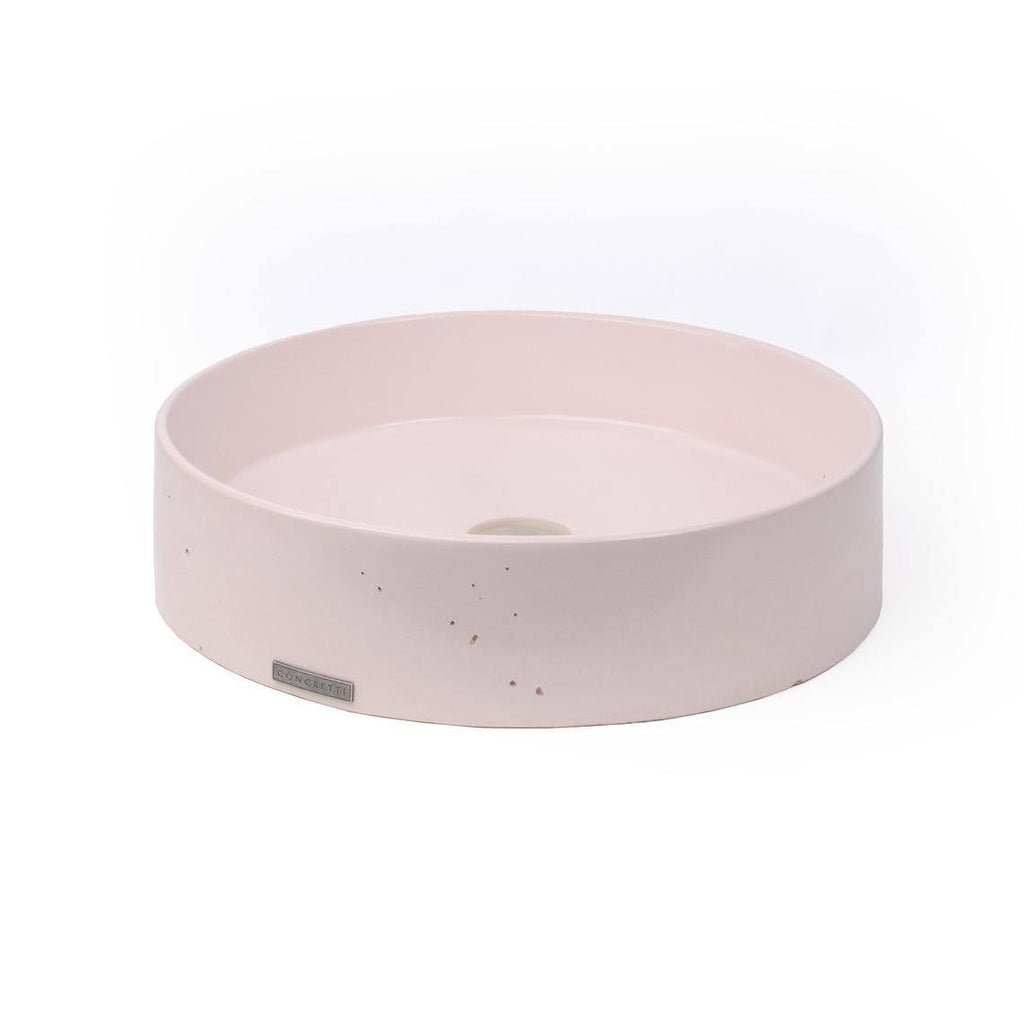Yellow Concrete Vessel Sink U119157