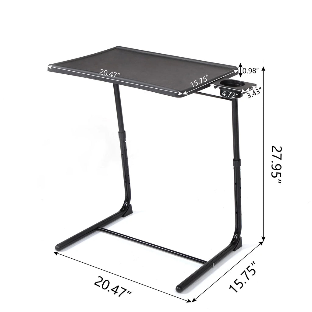 Black Adjustable Height & Angle Desk Set of 2 B30837