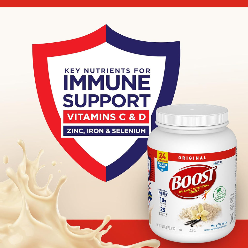 Very Vanilla Nutritional Powder Drink Mix with 10g Protein and 25 Vitamins & Minerals, 14.6 Ounce X632