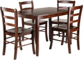 Walnut 5-Pc Dining Table with 4 Chairs P112909
