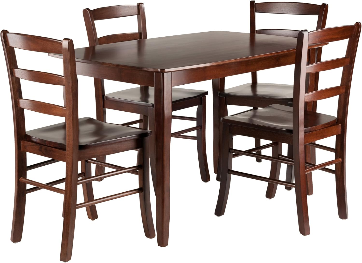 Walnut 5-Pc Dining Table with 4 Chairs P112909