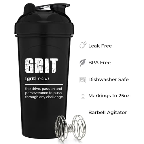 [4 Pack] 28oz Shaker Bottle with Mixer Agitators R7587
