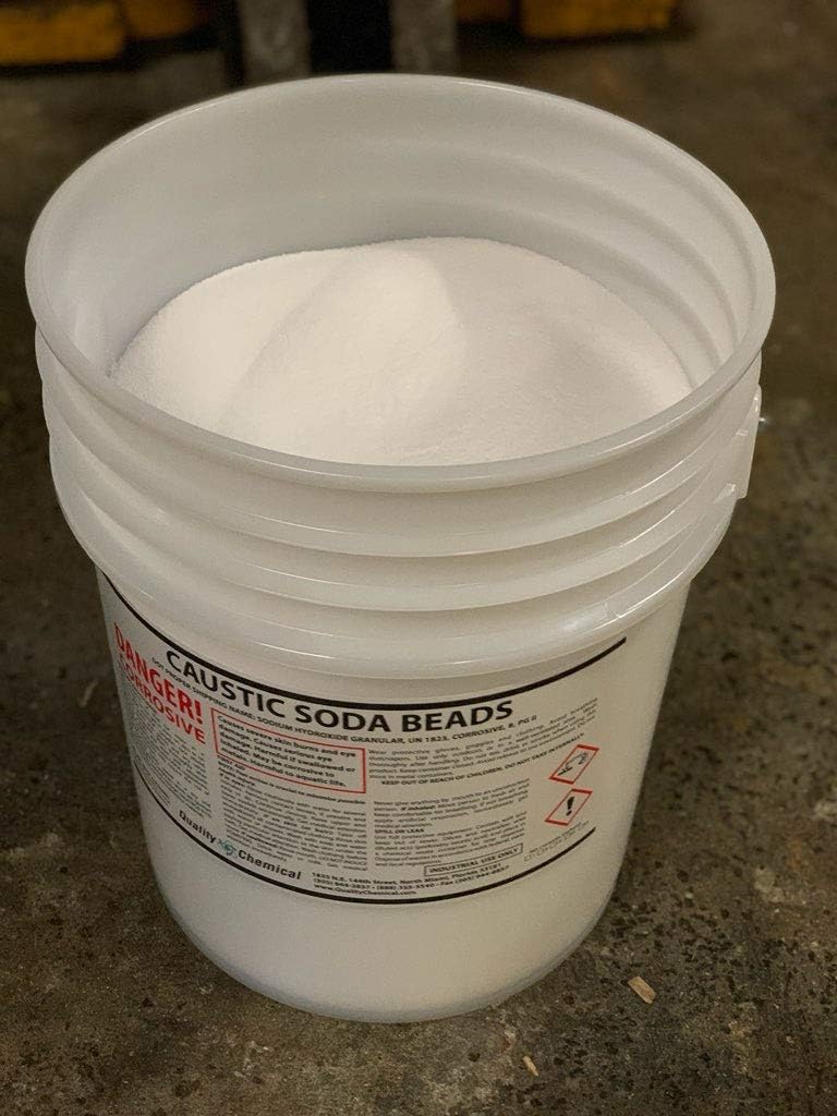 40 lb pail Sodium Hydroxide Caustic Soda Beads N761601